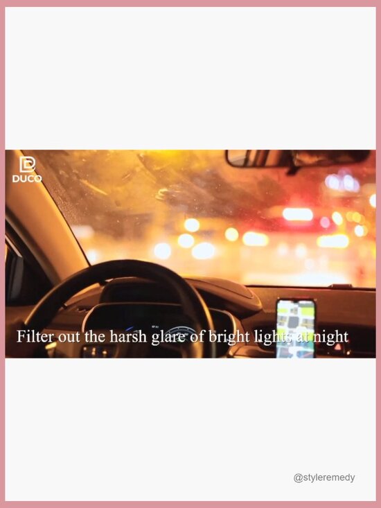 Night Vision Driving Glasses Fit Over Eyewear Polarized Anti-Glare Yellow Lens